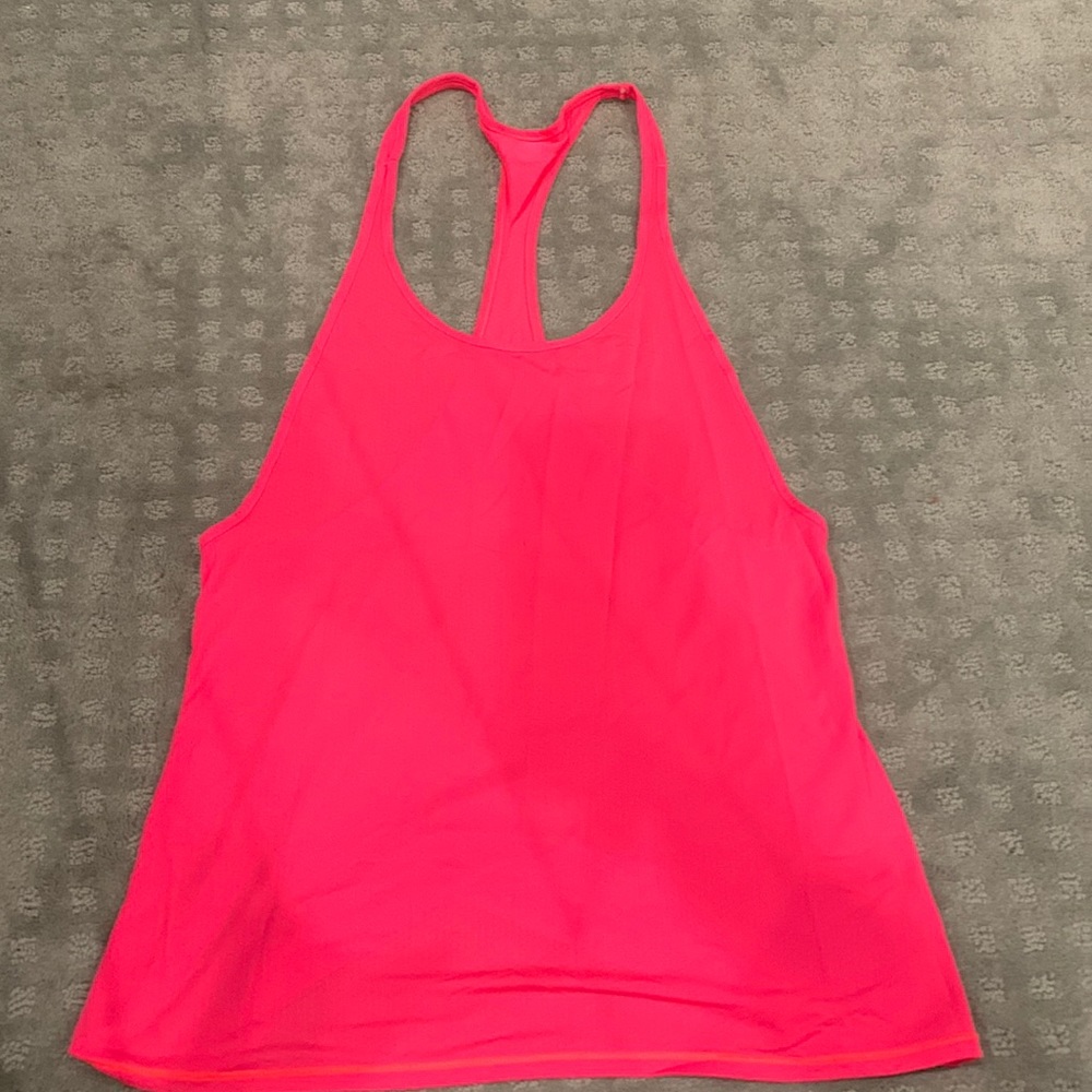 Hot pink jersey “muscle” top